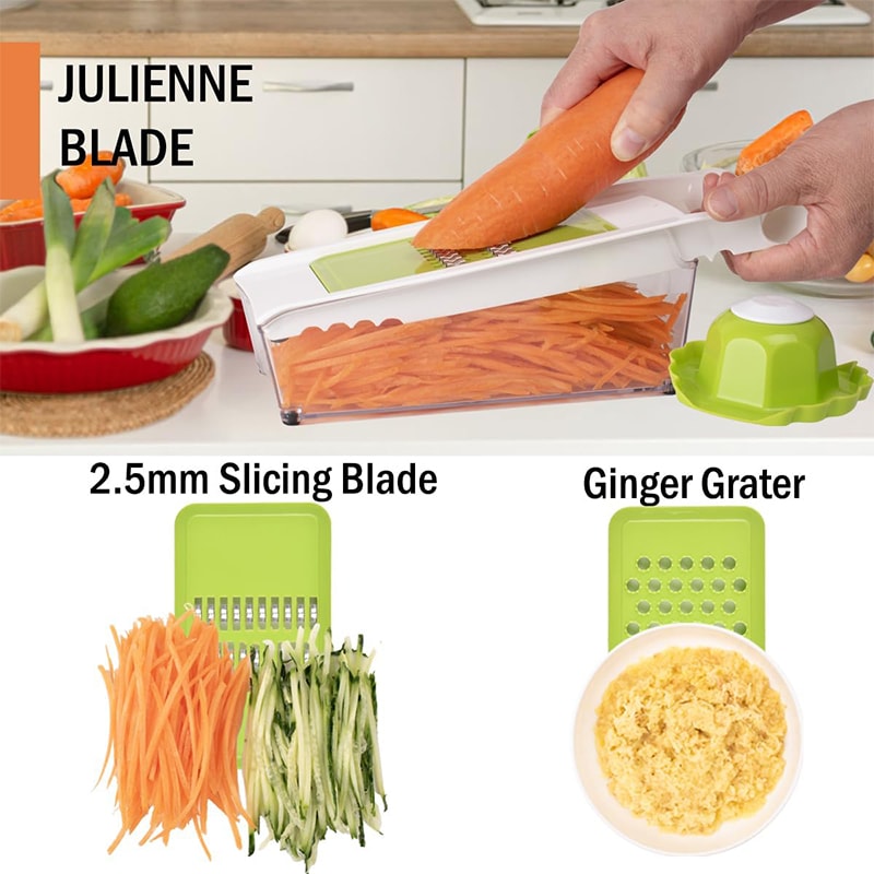 Mandoline Slicer Cheese Grater With Container Kitchen Vegetable Slicer Cutter Onion Cutter Julienne 2