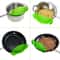 Silicone Clipon Pot Strainer Universal Antispill Pasta Colander Food Grade Rice Fruit Strainer For 4
