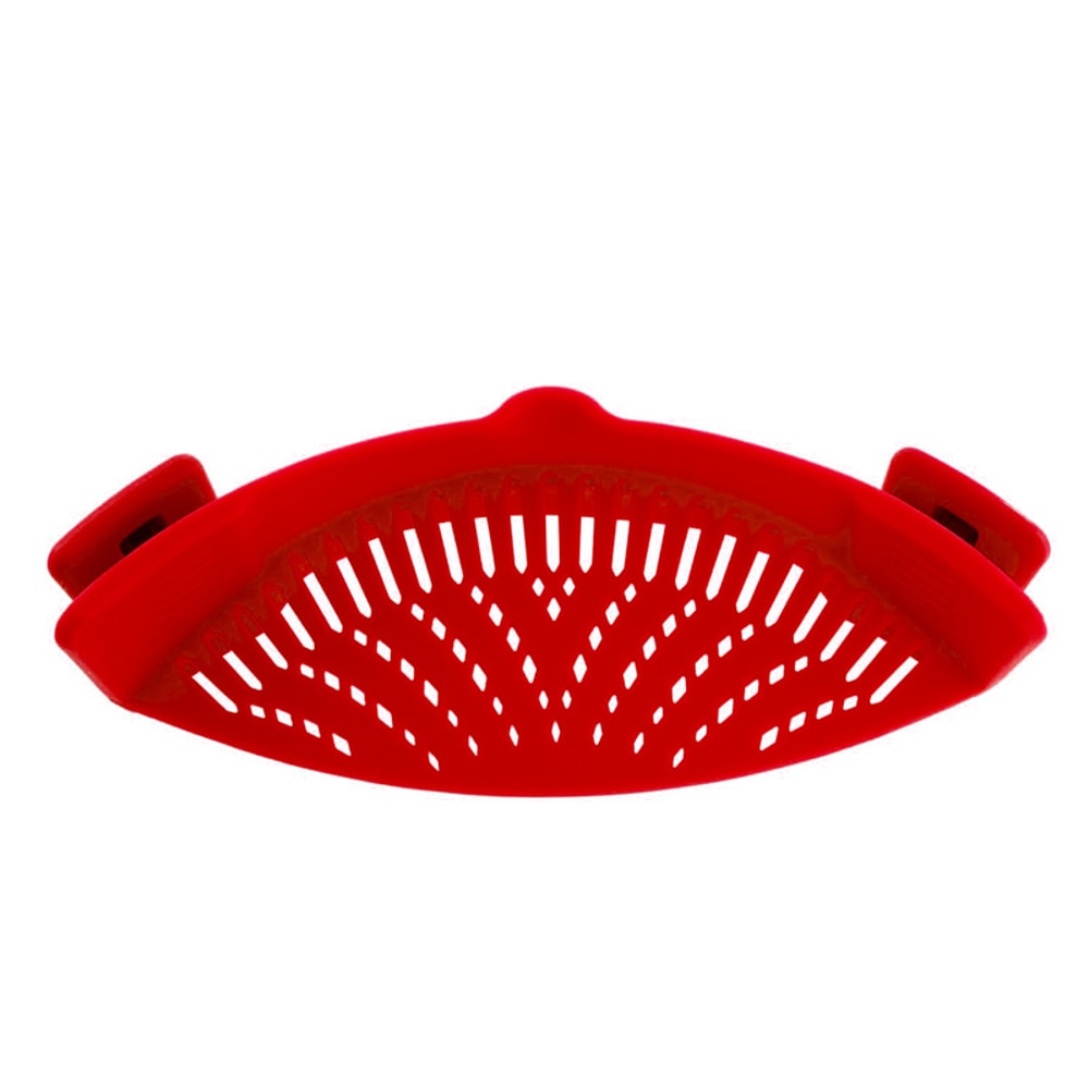 Silicone Clipon Pot Strainer Universal Antispill Pasta Colander Food Grade Rice Fruit Strainer For 8