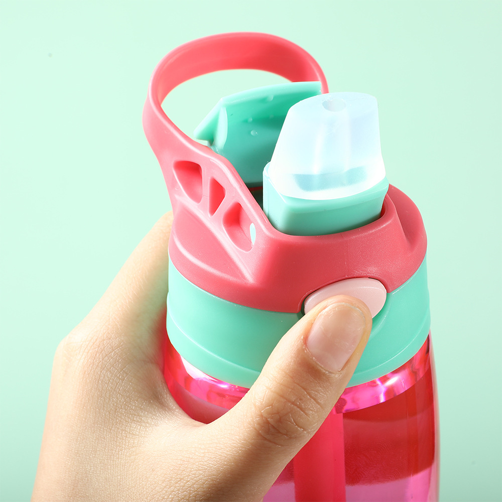 Kids Water Bottle with Straw, Portable Travel Bottle, Fitness Gym Sports Water Bottle, Summer Juice Cold Drink Bot