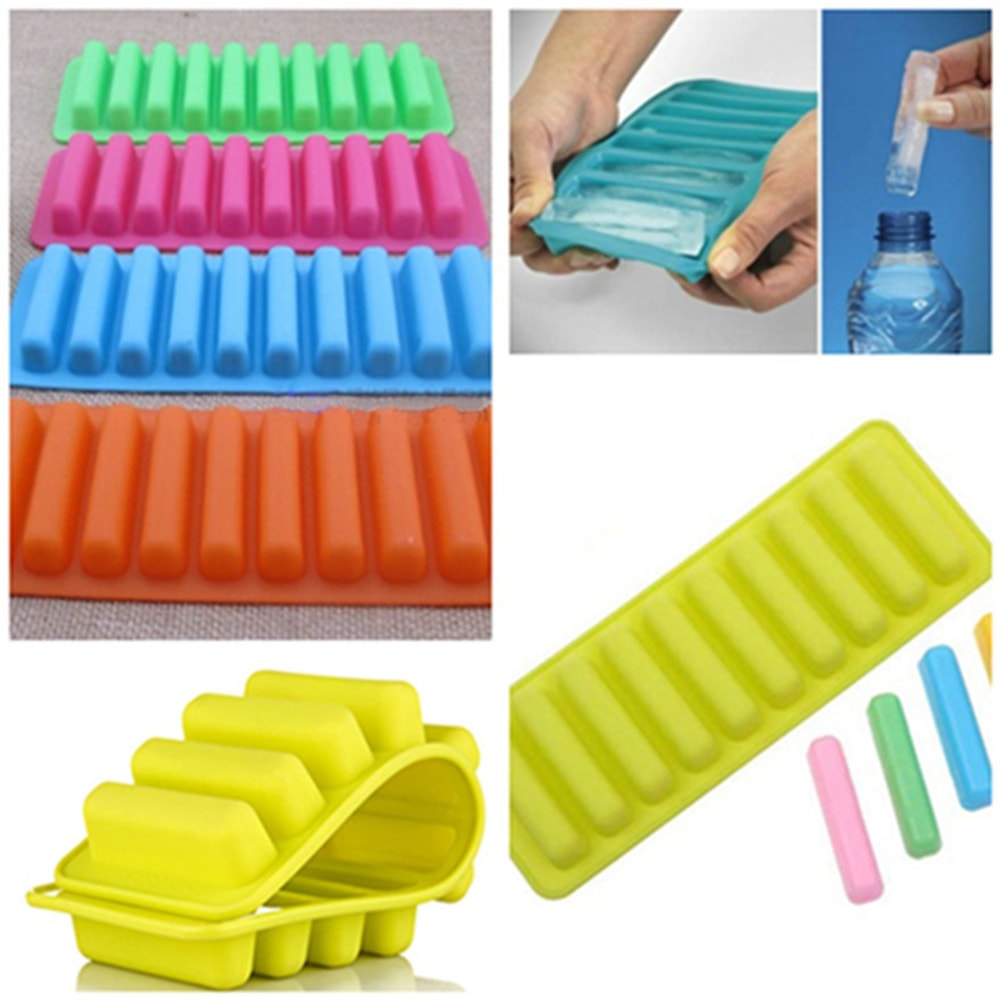 Silicone Ice Cube Tray Mold Finger Grid Creative Chocolate Mold Tray For Water Bottle Ice Cream Pud 2