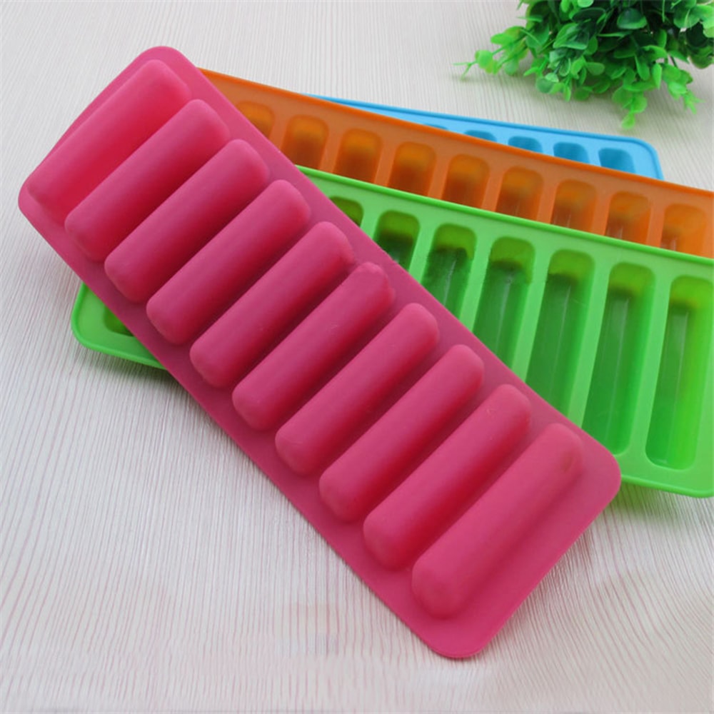 Silicone Ice Cube Tray Mold Finger Grid Creative Chocolate Mold Tray For Water Bottle Ice Cream Pud 4