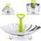 Stainless Steel 9Inch Lotus Steaming Tray Food Steamer Rack Folding Mesh Vegetable Fruit Steaming Basket Cooking