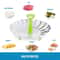 Stainless Steel 9Inch Lotus Steaming Tray Food Steamer Rack Folding Mesh Vegetable Fruit Steaming Basket Cooking