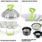 Stainless Steel 9Inch Lotus Steaming Tray Food Steamer Rack Folding Mesh Vegetable Fruit Steaming Basket Cooking