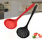 Heat Resistant Long Handle Silicone Colander NonStick Cooking Strainer Mesh Skimmer Oil Filter Spoo 2