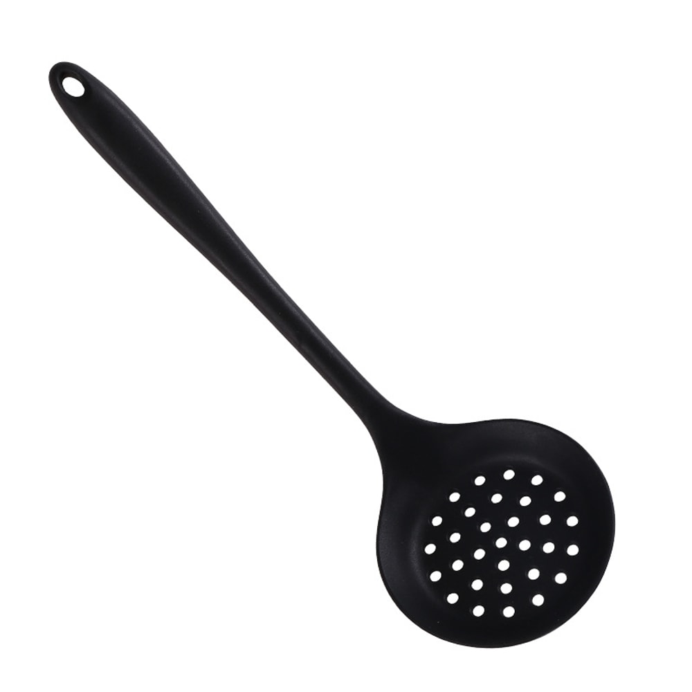 Heat Resistant Long Handle Silicone Colander NonStick Cooking Strainer Mesh Skimmer Oil Filter Spoo 4