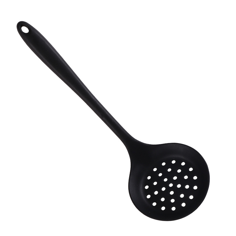 Heat Resistant Long Handle Silicone Colander NonStick Cooking Strainer Mesh Skimmer Oil Filter Spoo 4