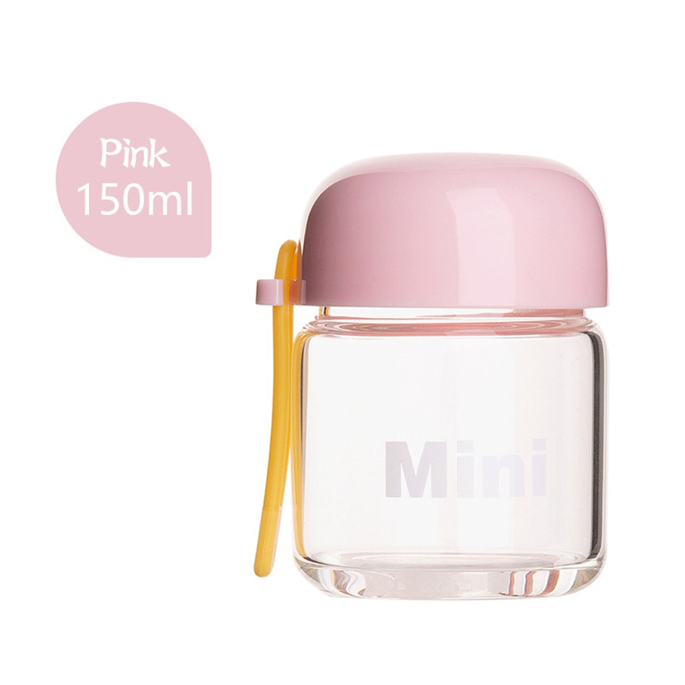Portable Small Glass Water Bottle Mini Heat Resistant Cup With Hand Rope For Kids And Students 7