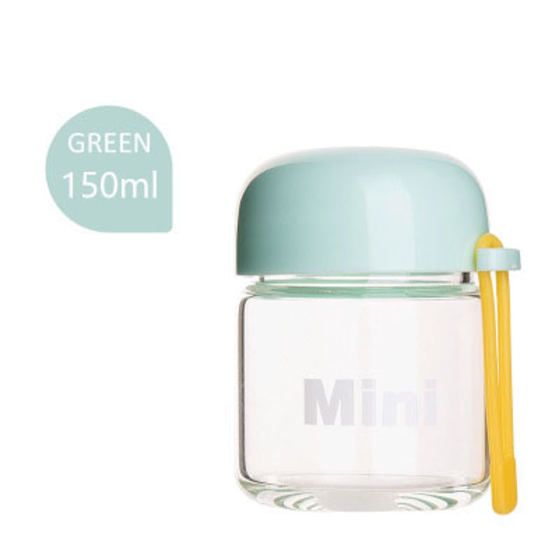 Portable Small Glass Water Bottle Mini Heat Resistant Cup With Hand Rope For Kids And Students 8