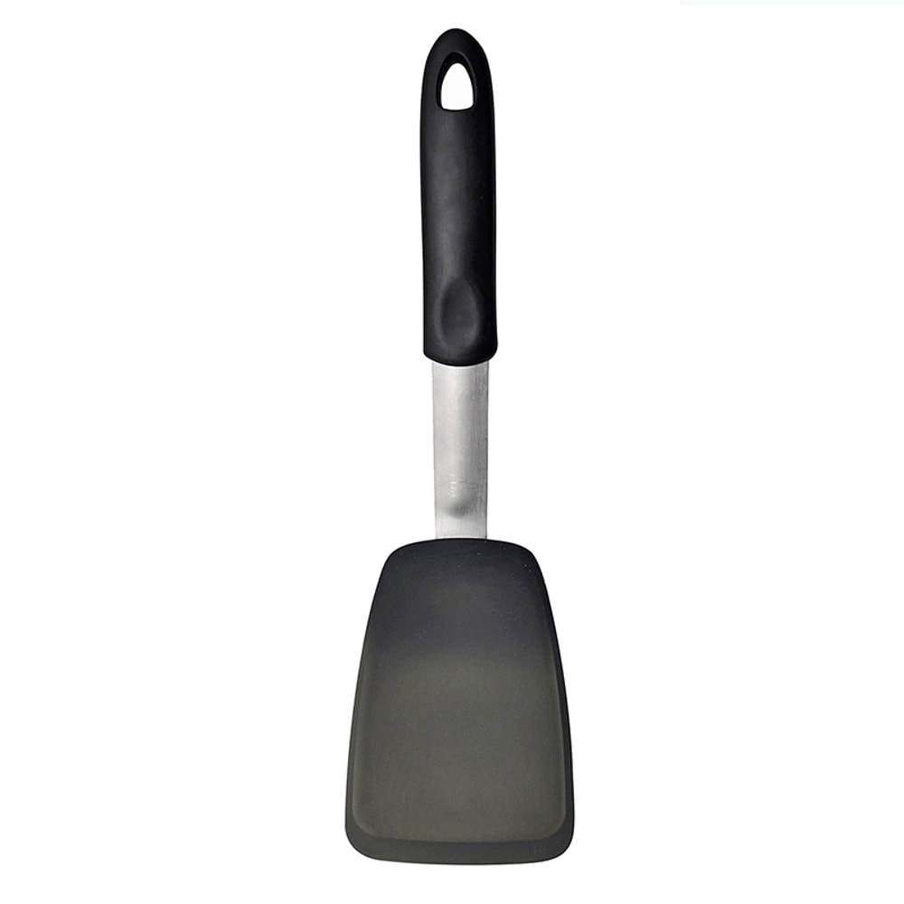 Non-Stick Silicone Turner with Heat Resistant Flexible Spatula for Flipping, Frying, and Cooking Pancakes and Steak