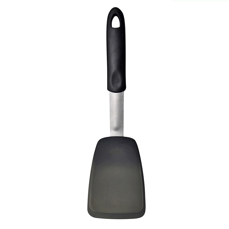 Non-Stick Silicone Turner with Heat Resistant Flexible Spatula for Flipping, Frying, and Cooking Pancakes and Steak