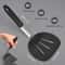 Wide Non Stick Pancake Turner Flexible Silicone Spatula With Stainless Steel Handle BPA Free Kitche 2