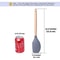 Silicone Butter Spatula NonStick Cream Baking Scraper Chocolate Smoother Wooden Heat Resistant Kitc 4