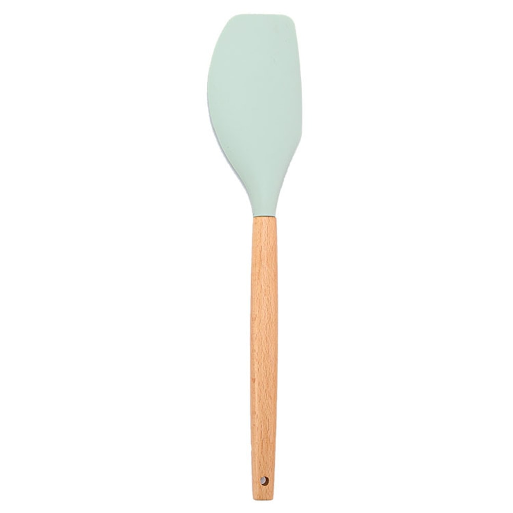 Silicone Butter Spatula NonStick Cream Baking Scraper Chocolate Smoother Wooden Heat Resistant Kitc 8