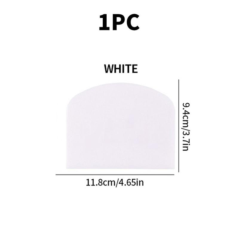 Smooth Edged Butter Scraper Plastic Cake Cream Spatula Dough Knife Essential Baking Tool For Home U 7