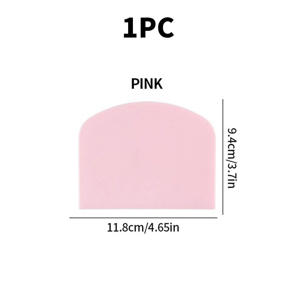 Smooth Edged Butter Scraper Plastic Cake Cream Spatula Dough Knife Essential Baking Tool For Home U 8