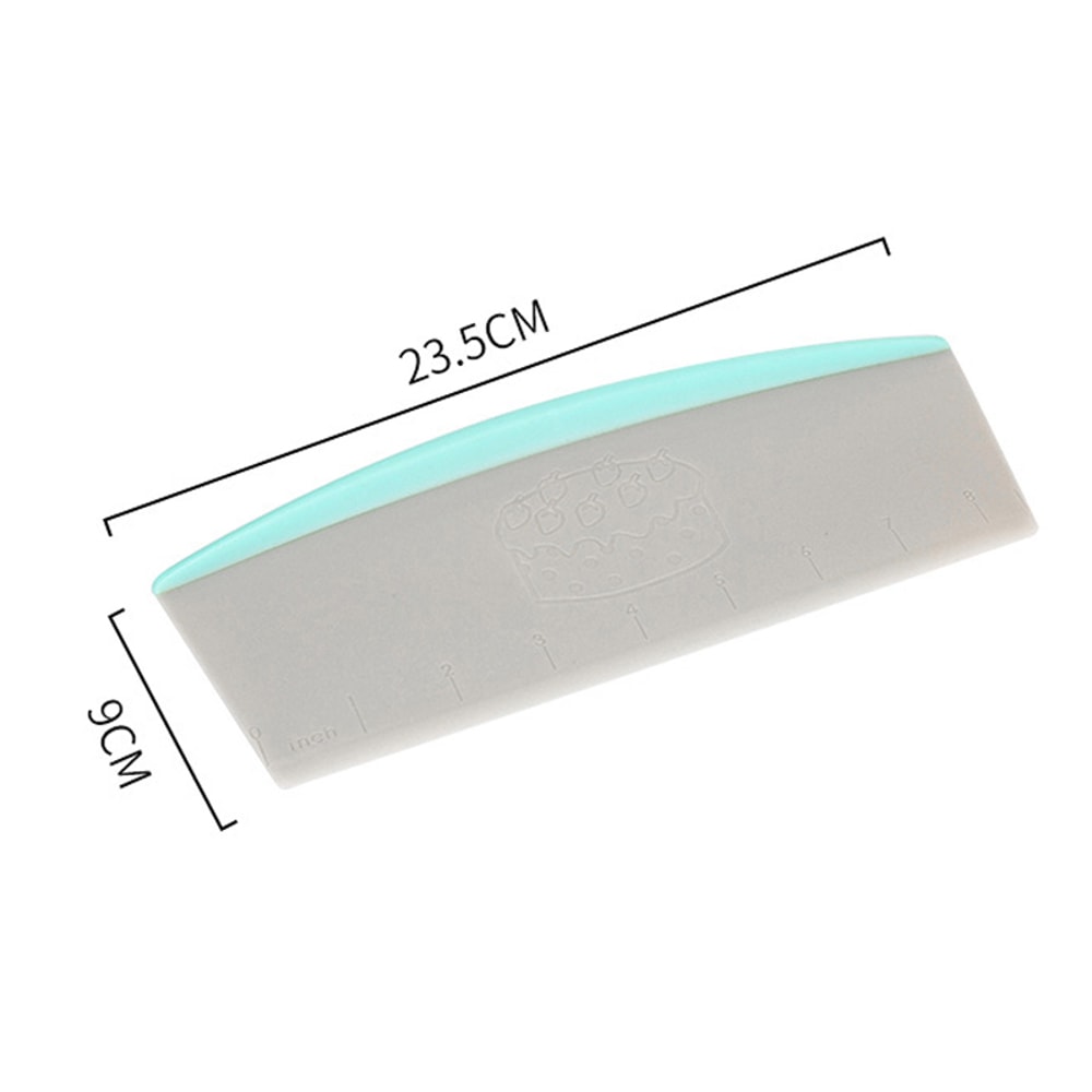 Plastic Cake Spatulas Dough Scraper Pastry Cutter with Measuring Scale Butter Knife for Baking Pizza Bread Fondant Tools