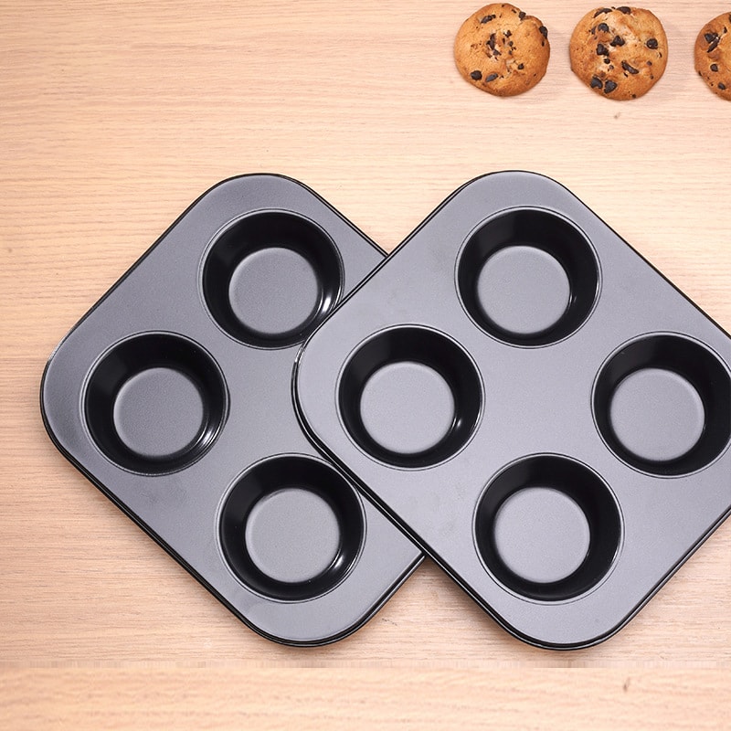 NonStick Cupcake Tray Holes Carbon Steel Baking Mold Muffin Cake Pan 1