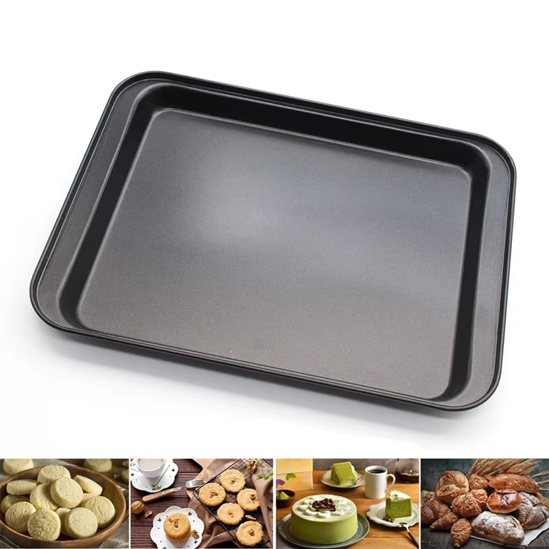 Durable Rectangle Baking Pan Non-Stick Carbon Steel Loaf Toast Mould Cake Mould Bread Tray for Kitchen