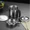 Stainless Steel Oil Strainer Pot with Lid Fine Mesh Fast Filtering Frying Bacon Fat Oil Storage Container