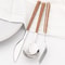 Imitation Wooden Handle Cutlery Set Stainless Steel Knife Fork Tea Spoon Western Tableware Dinnerwa 3