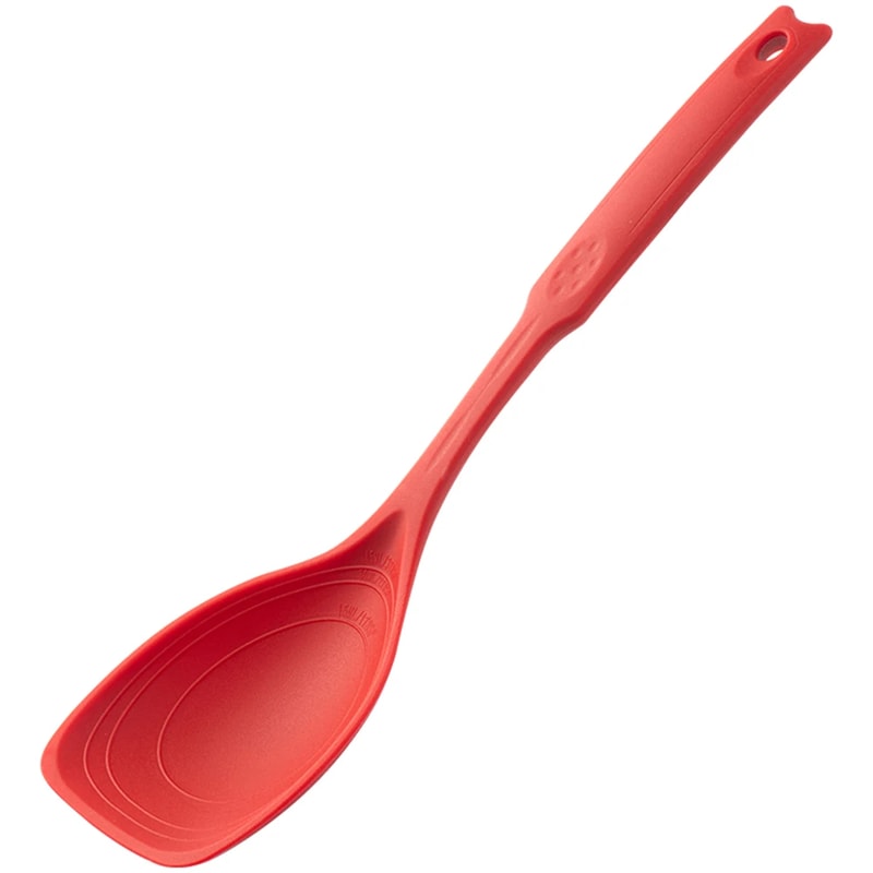 Multiuse Silicone Spoon For Cooking Comfortable Nonslip Handle Large Round Handle Mixing Spoon Kitc 6