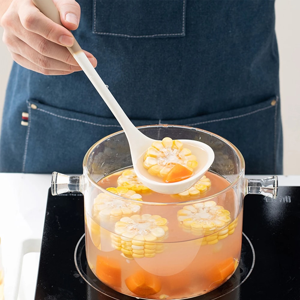 Silicone Cooking Utensil Set NonStick Pans Spatula Ladle Slotted Spoon Kitchen Tools 5