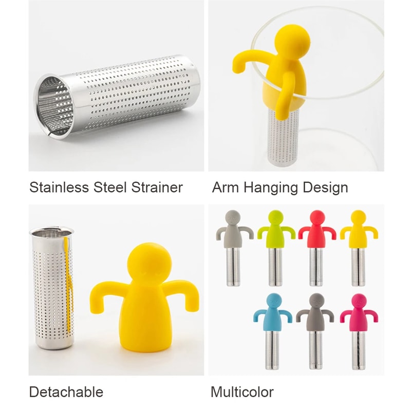 Cute Creative Tea Infuser Set Highquality Silicone Spice Infuser 3