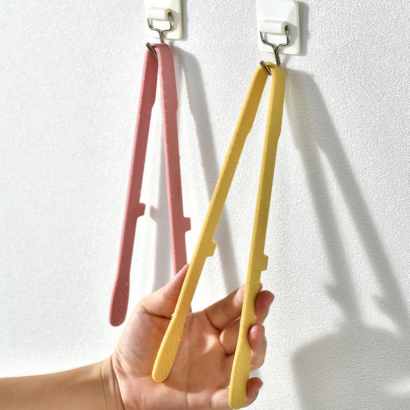 Heat Resistant Silicone Grill Tongs NonStick Food Clip BBQ Salad Cooking Clamp For Steak Pasta Kitc 1