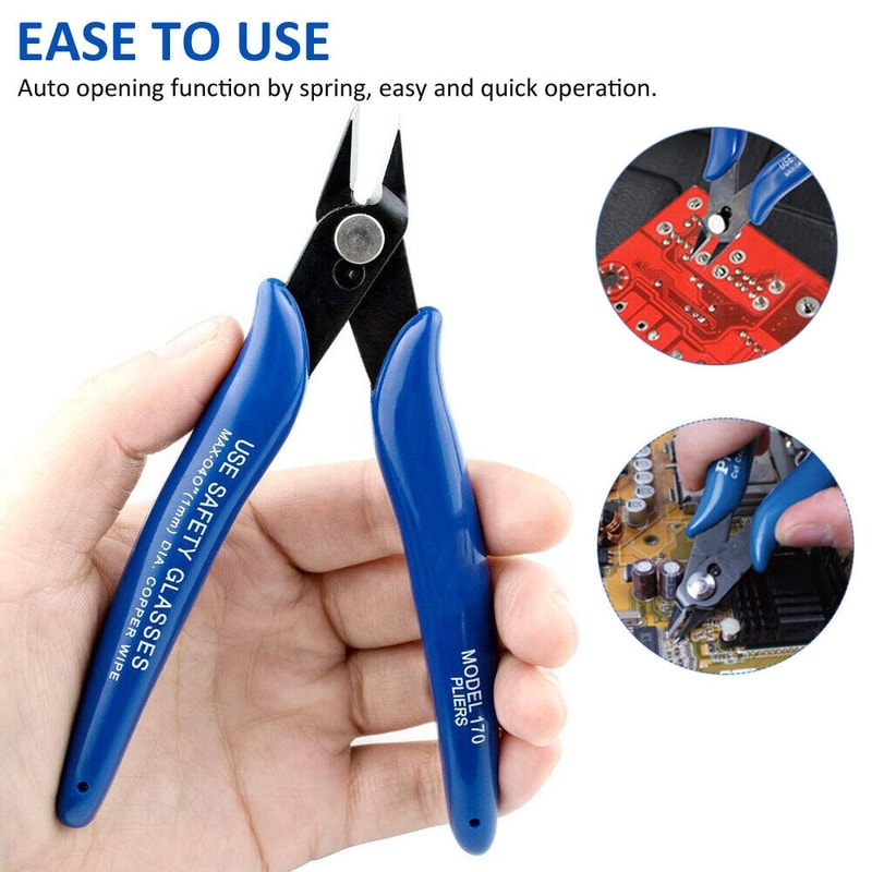 Electrical Wire Cable Cutters Pliers Carbon Steel Side Snips Nipper Flush Pliers Home Hand Tools 2