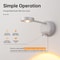 LED Night Light Wireless USB Motion Sensor Wall Lamp For Kitchen Bedroom Living Room Indoor Lightin 4