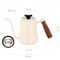 HighQuality Handmade Coffee Pot Stainless Steel With Thermometer Solid Wood Handle Clear Scale 6