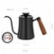 HighQuality Handmade Coffee Pot Stainless Steel With Thermometer Solid Wood Handle Clear Scale 7