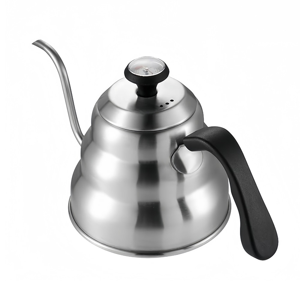 Professional Stainless Steel Pour Over Coffee Pot With Swan Neck Thermometer High Capacity Can Be H 6
