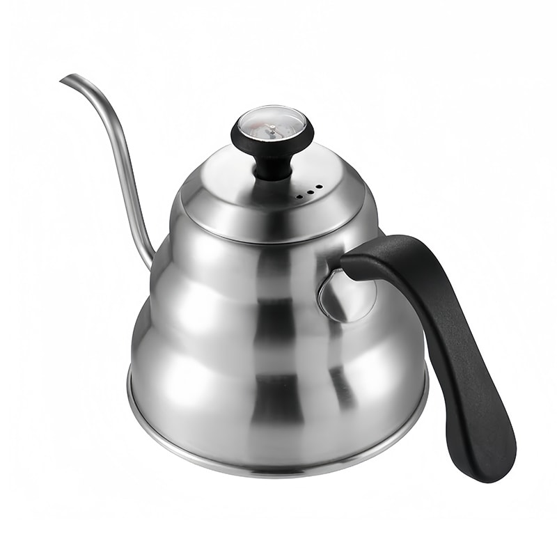 Professional Stainless Steel Pour Over Coffee Pot With Swan Neck Thermometer High Capacity Can Be H 6