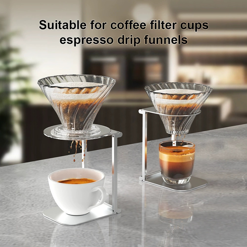 Foldable Coffee Stand, Lightweight Drip Filter Coffee Stand, Aluminum Alloy Coffee Machine Stand for Outdoor Use