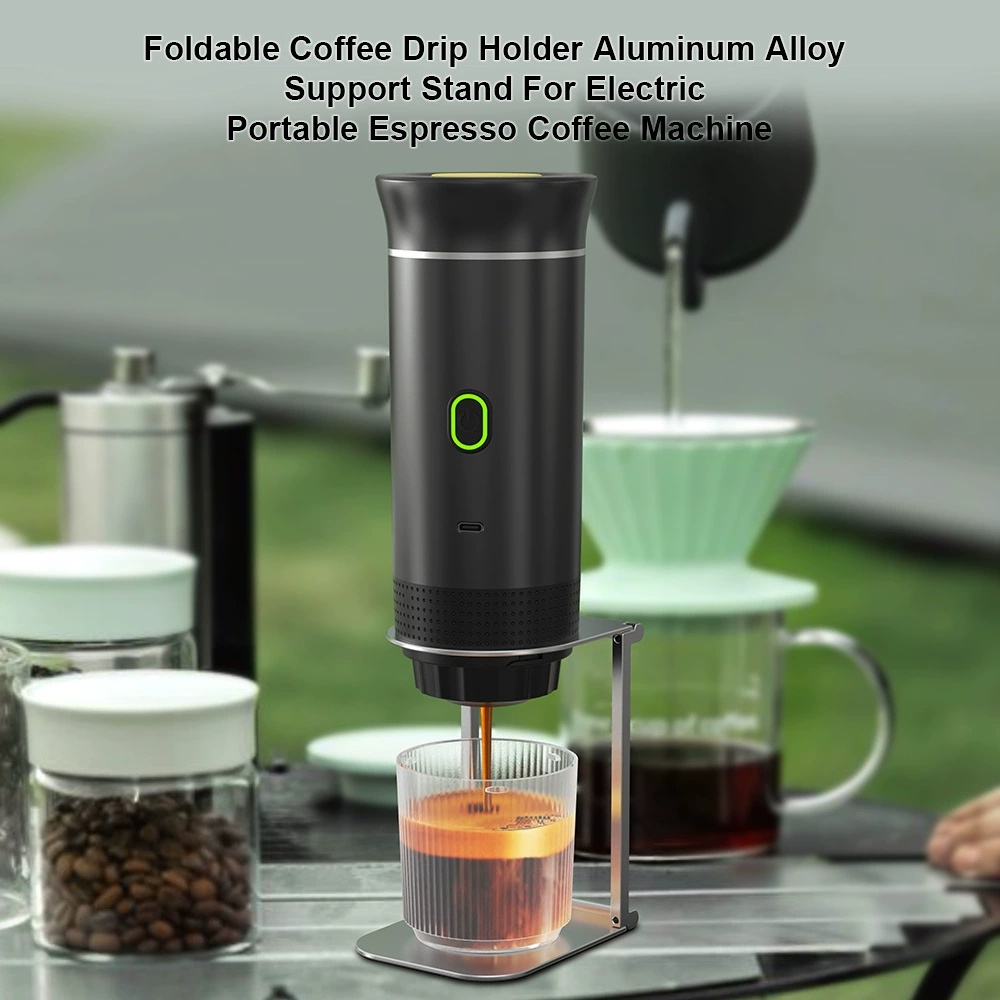 Foldable Coffee Stand, Lightweight Drip Filter Coffee Stand, Aluminum Alloy Coffee Machine Stand for Outdoor Use