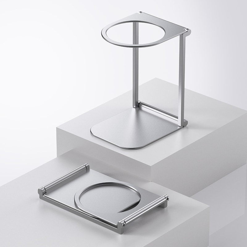 Foldable Coffee Stand, Lightweight Drip Filter Coffee Stand, Aluminum Alloy Coffee Machine Stand for Outdoor Use