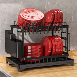 kitchen dish drying rack bowl drainer storage rack for knife fork tableware chopsticks water cup