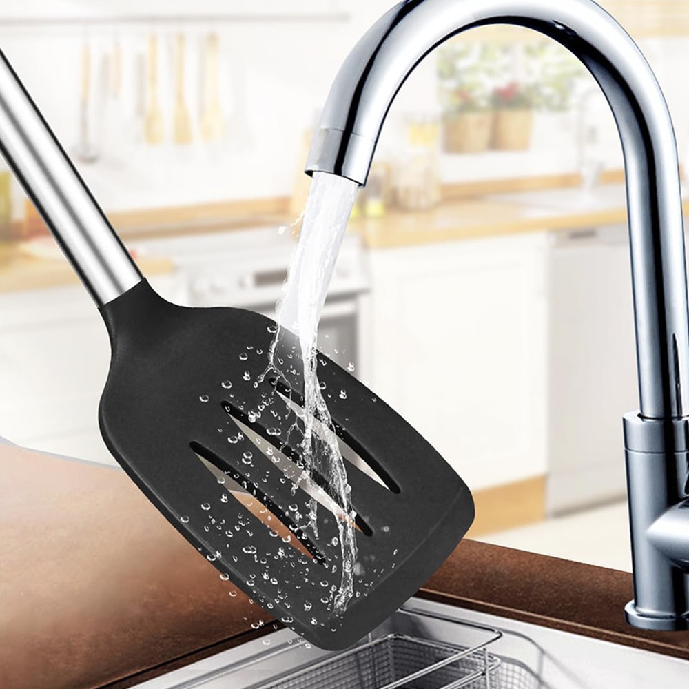 Silicone Spatula Set Nonstick Heat Resistant Cooking Tool Set Kitchen Spatula Kit 1