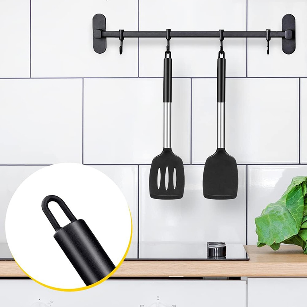 Silicone Spatula Set Nonstick Heat Resistant Cooking Tool Set Kitchen Spatula Kit 2