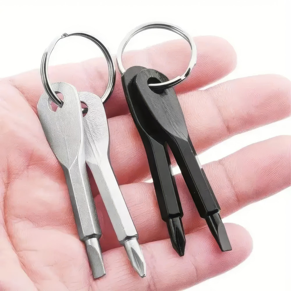 Durable Steel Keychain Screwdrivers Suitable For Cars Bicycles Motorcycles 1