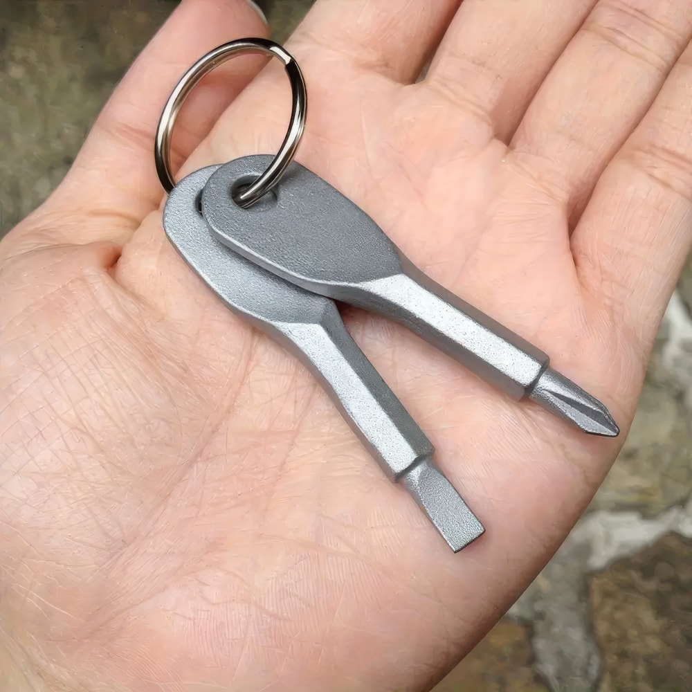 Durable Steel Keychain Screwdrivers Suitable For Cars Bicycles Motorcycles 2