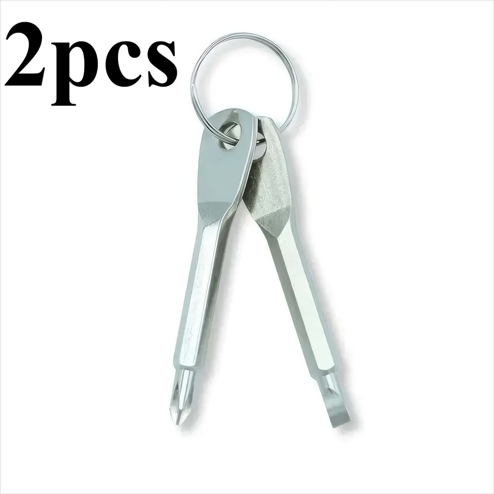 Durable Steel Keychain Screwdrivers Suitable For Cars Bicycles Motorcycles 6