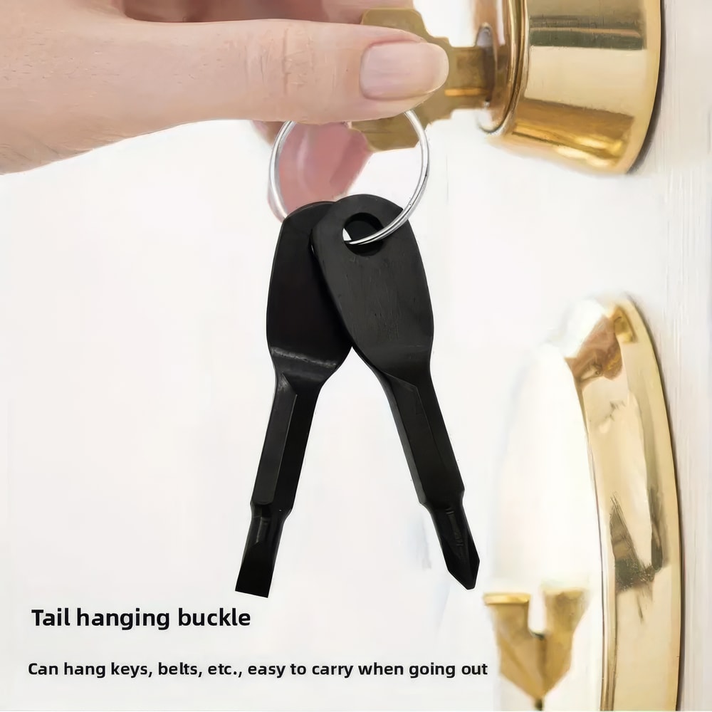 Durable Steel Keychain Screwdrivers Suitable For Cars Bicycles Motorcycles 4