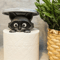 3D Printed Raccoon Toilet Roll Holder White Plastic Tissue Holder With Lid Playful Bathroom Decor 3
