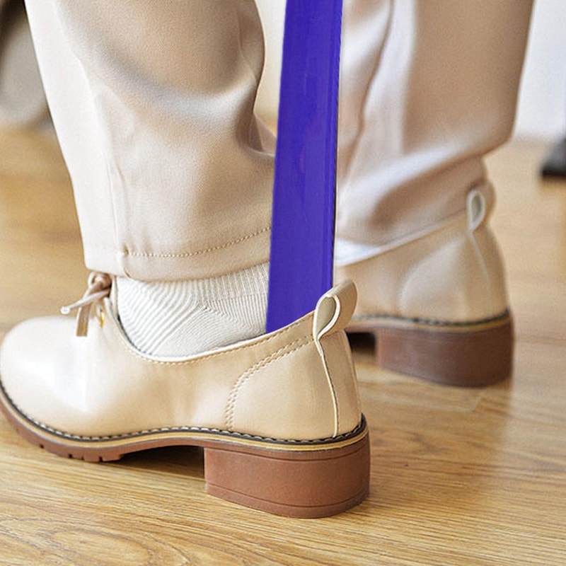 Plastic Long Handle Shoe Horn Easy To Use Shoe Spoon For Professional Women Men Pull Pumping Shoes 1