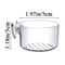 Aquarium Glass Plant Pot With Suction Holder Acrylic Aquatic Plant Cup Feeding Container Stand For 5