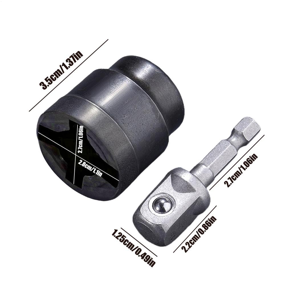 RustResistant Car Scissor Jack Adapter Special Socket RV Stabilizer Drill Converter Tool Change Att 4